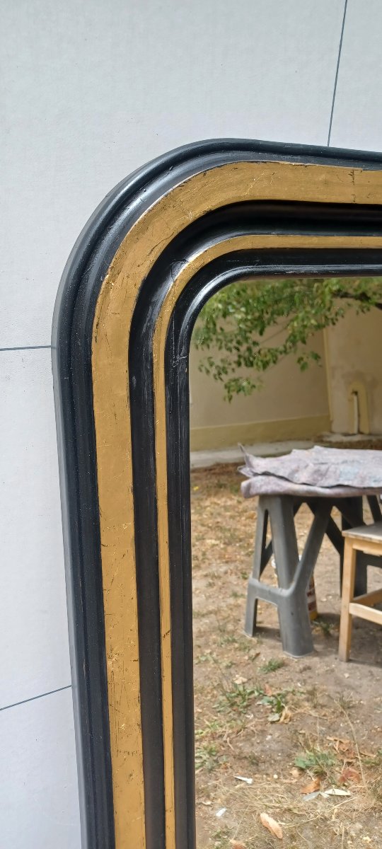 Black And Gold Art Deco Mirror -photo-3