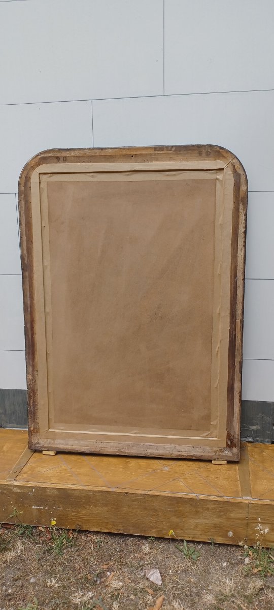 Black And Gold Art Deco Mirror -photo-2