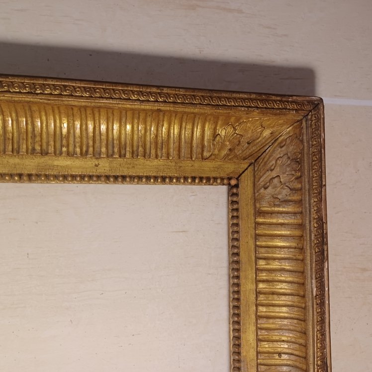 CADRE ANCIEN D'EPOQUE LOUIS XVI DIT "A CANAUX "-photo-4