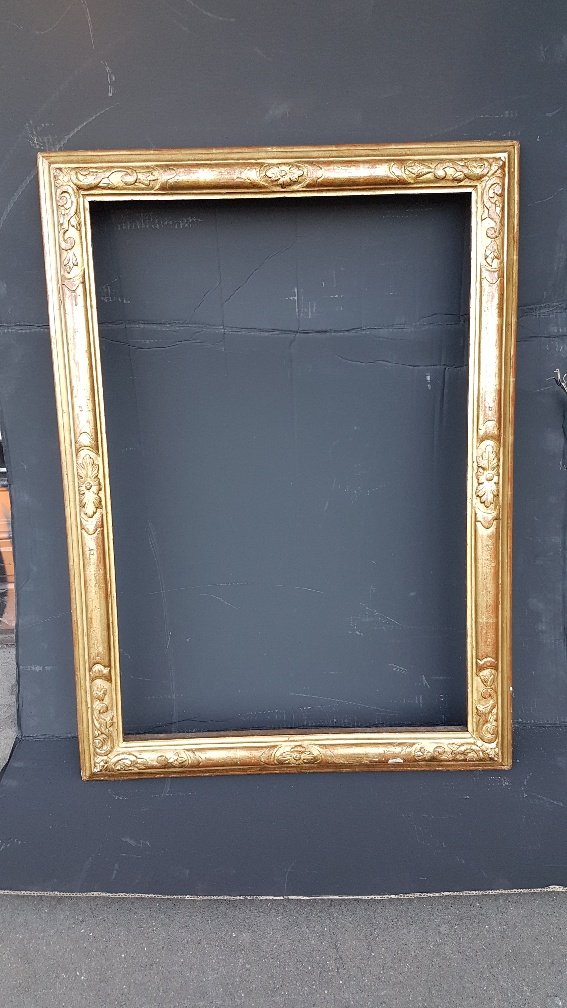 Carved And Golden Wood Frame 18th Time From The South Of France