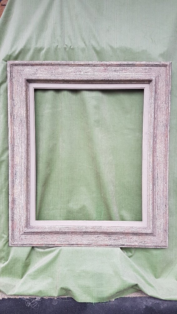Montparnasse Frame In Carved And Patinated Gray Wood Around 1940