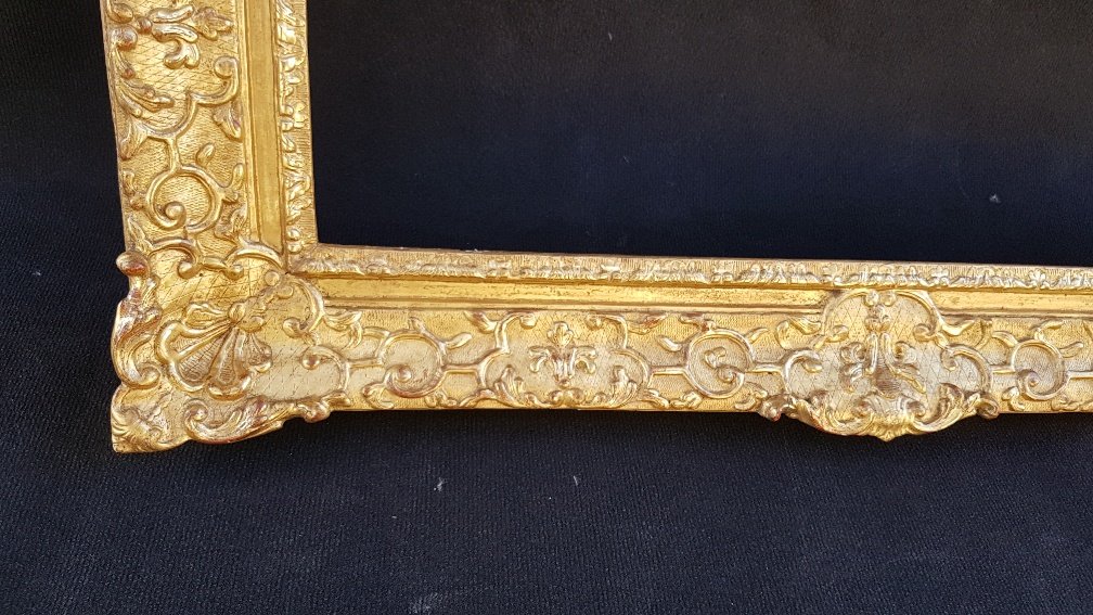 Cadre Doré d'époque Louis XIV -photo-1