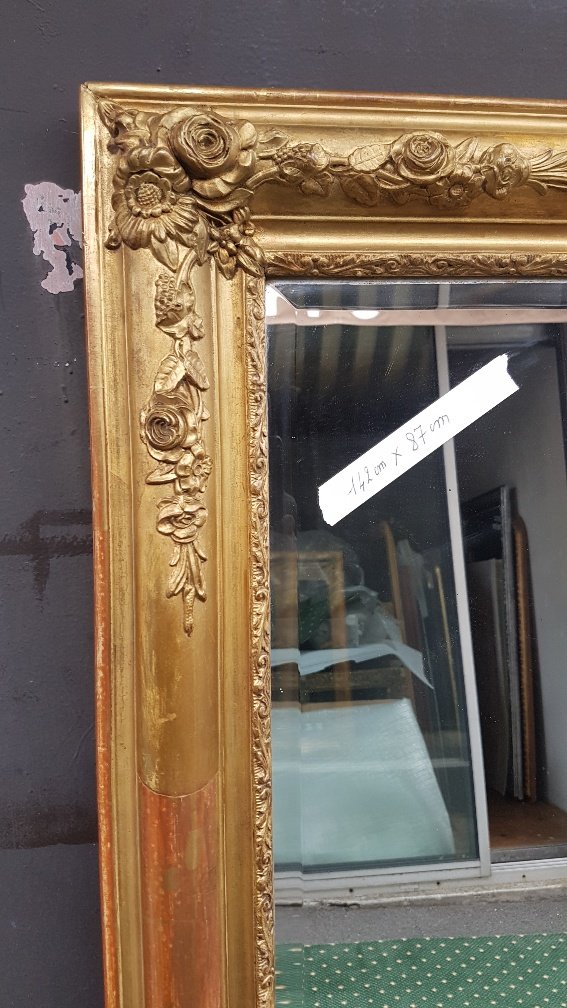 Miroir Ancien d'époque Louis-philippe -photo-2