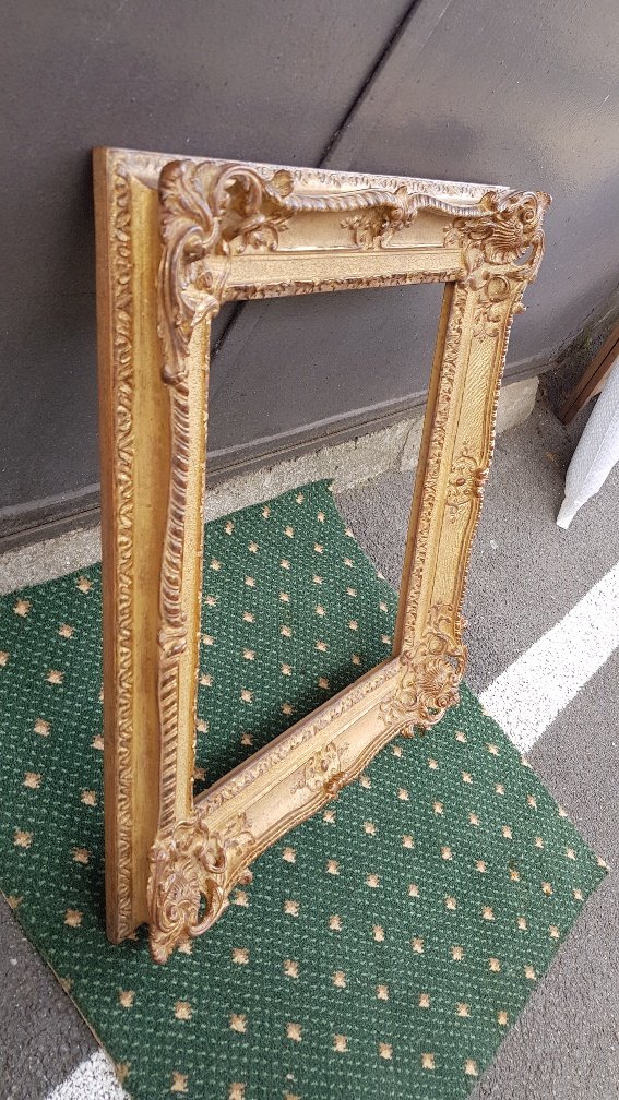 Cadre Doré De Style Louis XV -photo-3