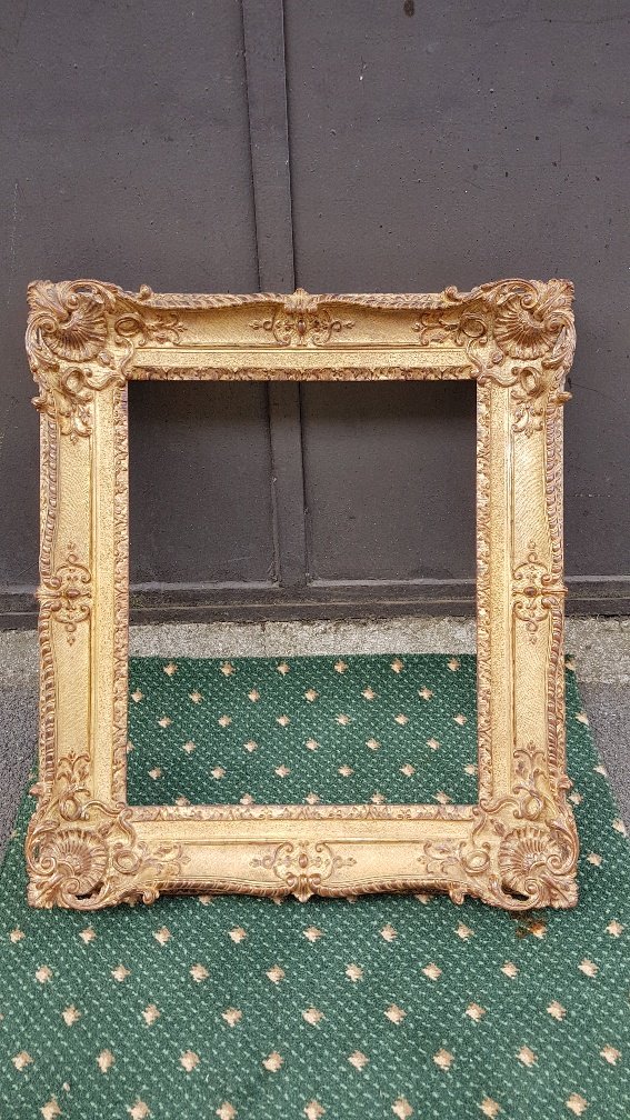Cadre Doré De Style Louis XV 