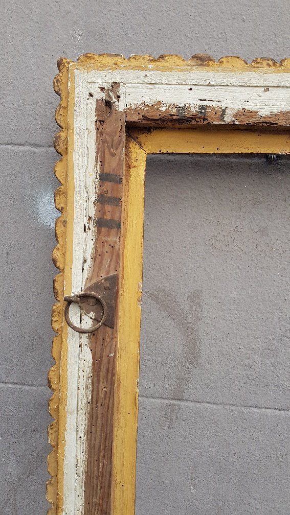 Cadre Espagnol Du 17 ème Siècle En Bois Sculpté Et Doré -photo-4