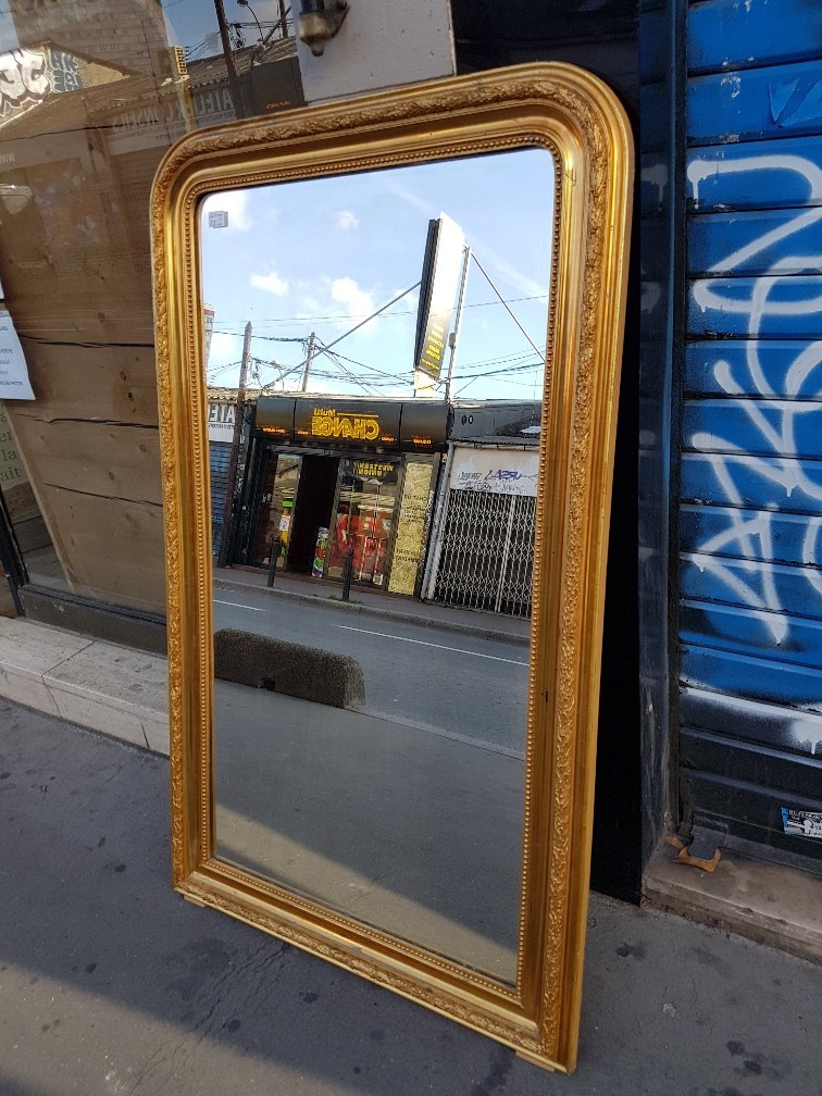 Miroir Doré De Style Louis-philippe -photo-3