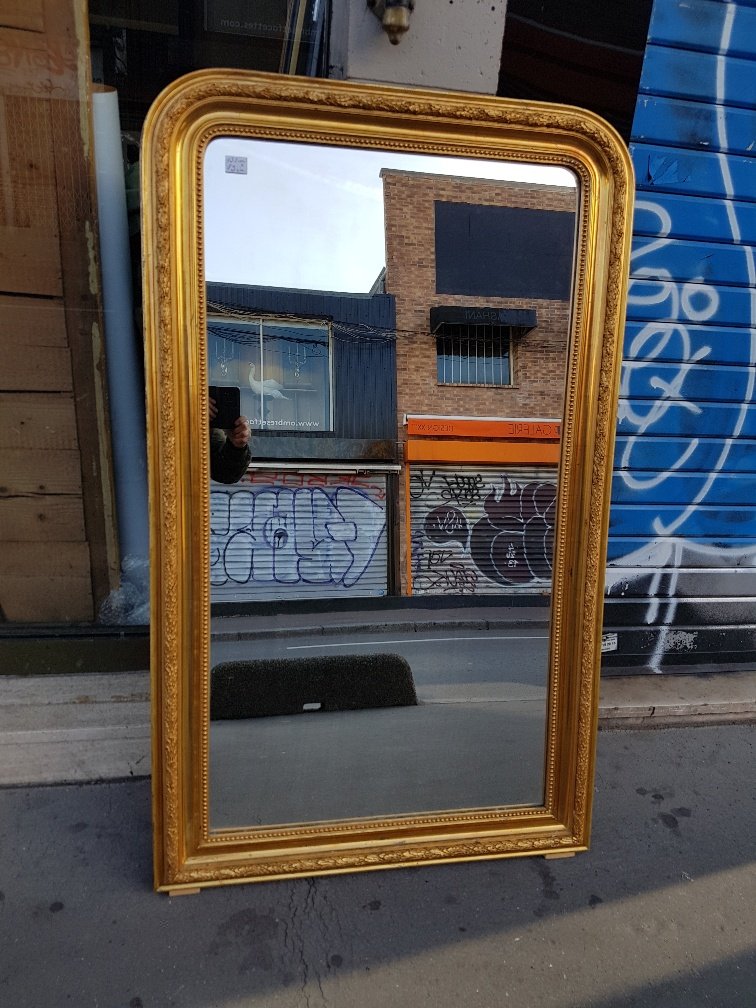 Miroir Doré De Style Louis-philippe 