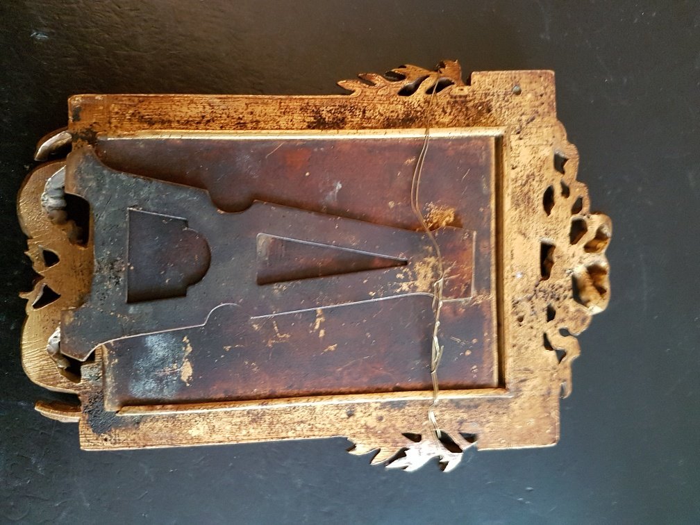 Paire De Cadres En Bronze Doré d'époque Napoléon III -photo-5