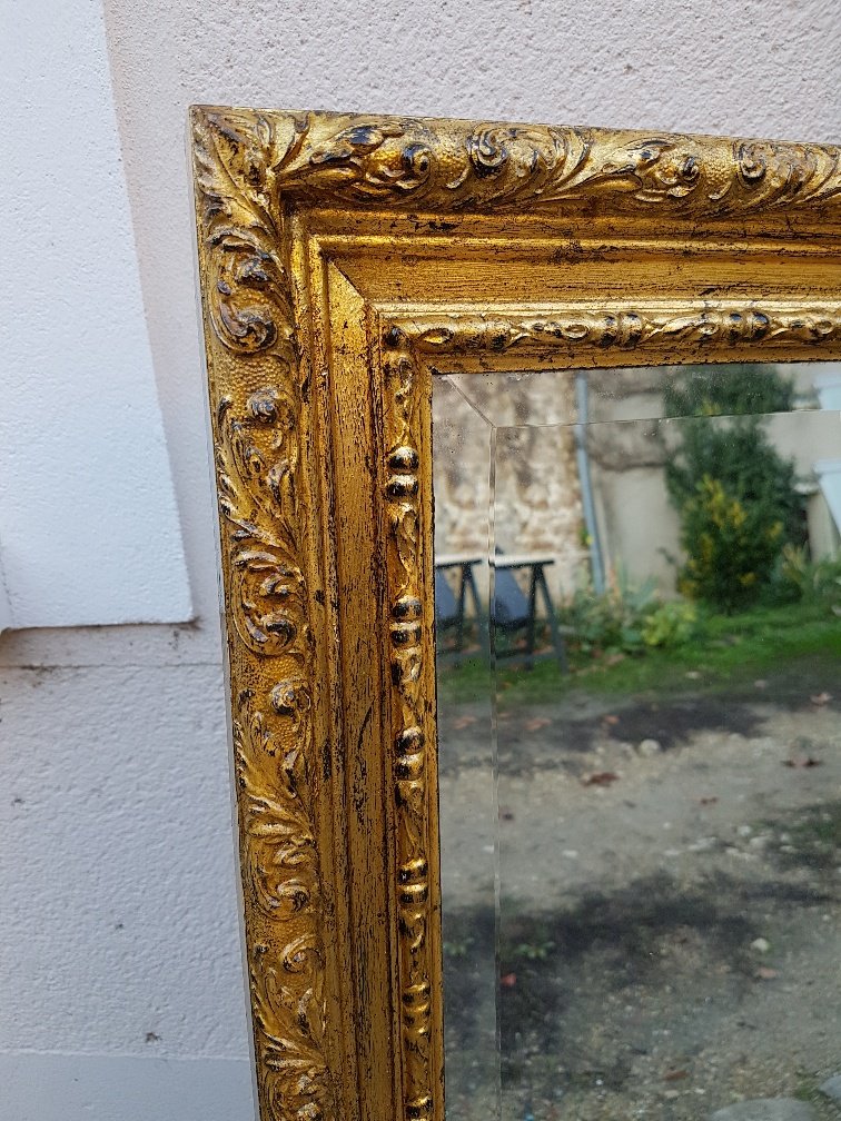 Miroir Doré De Style Louis XV ( 122 Cm X 92 Cm )-photo-1