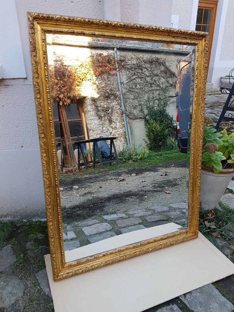 Miroir Doré De Style Louis XV ( 122 Cm X 92 Cm )-photo-3