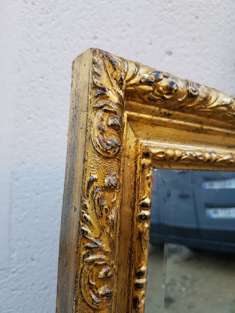 Miroir Doré De Style Louis XV ( 122 Cm X 92 Cm )-photo-5
