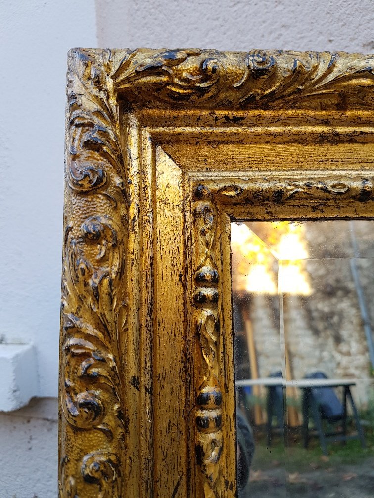 Miroir Doré De Style Louis XV ( 122 Cm X 92 Cm )-photo-6