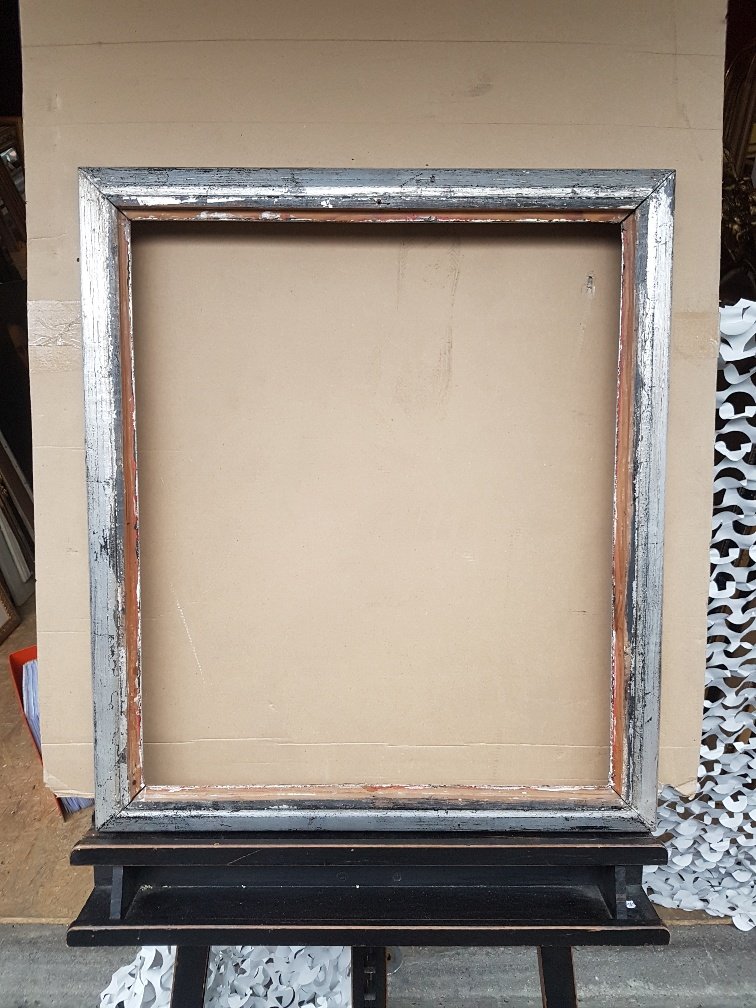 1930s Carved And Silver Frame (view: 56.5 Cm X 48 Cm)-photo-5