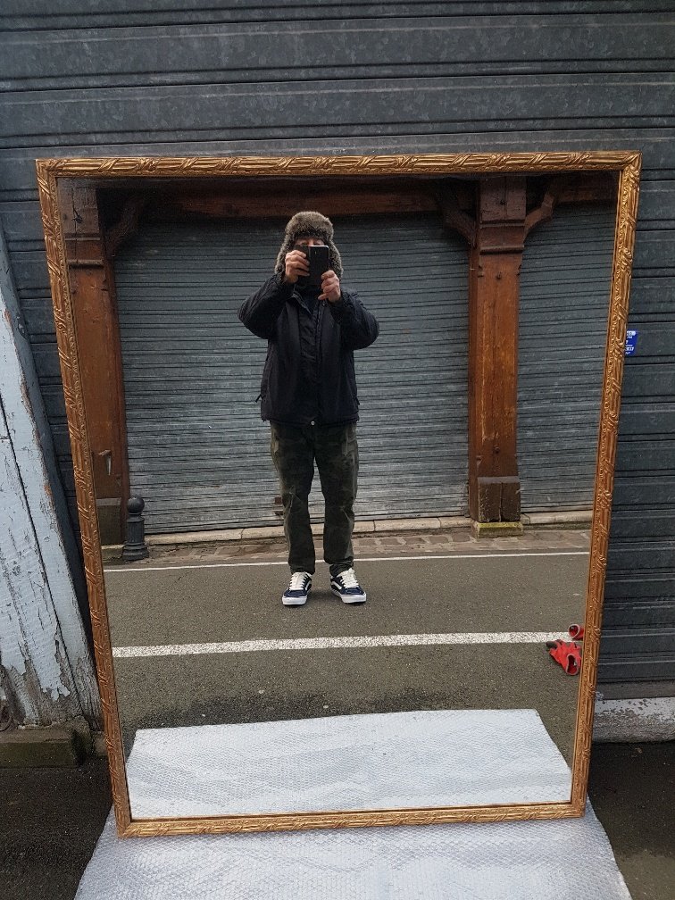 Louis XV Style Golden Mirror (146 Cm X 110 Cm)