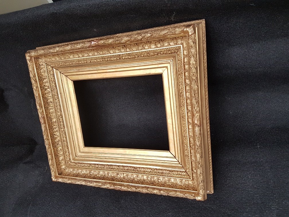 19th Century Golden Frame Called "barbizon"-photo-4