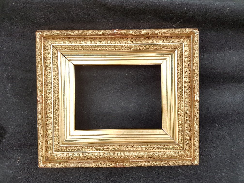 19th Century Golden Frame Called "barbizon"