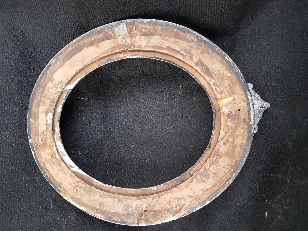 Small Oval Silver Frame 19th-photo-3