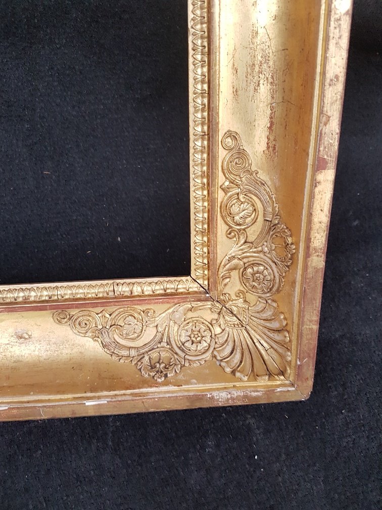 Cadre Doré d'époque Restauration -photo-2