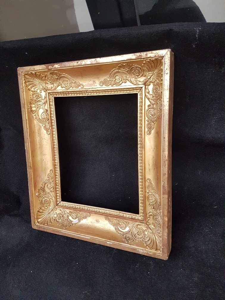 Cadre Doré d'époque Restauration -photo-4