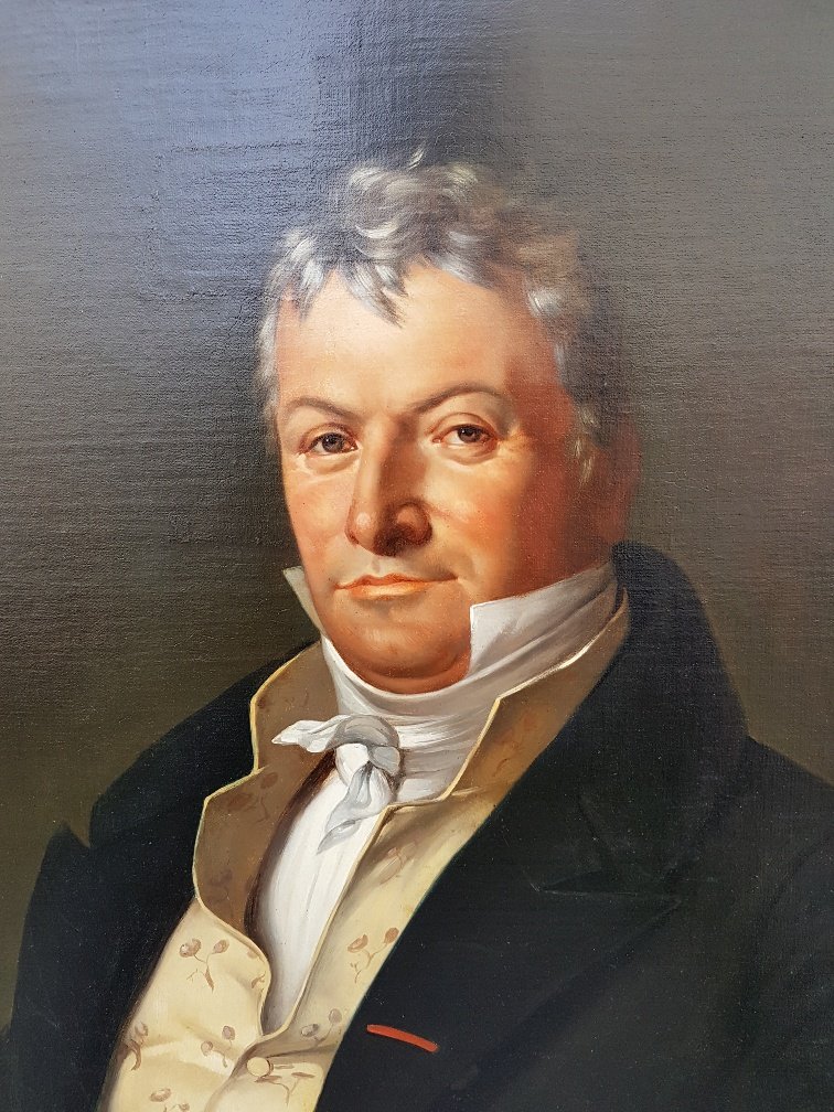 Portrait d'Homme d'époque Restauration ( 81 Cm X 65 Cm )-photo-2