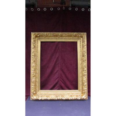 Grand Cadre Dore d'Epoque Napoleon III Dit  Neo-louis XIII