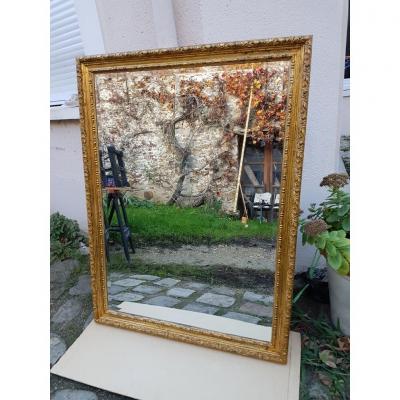Miroir Doré De Style Louis XV ( 122 Cm X 92 Cm )