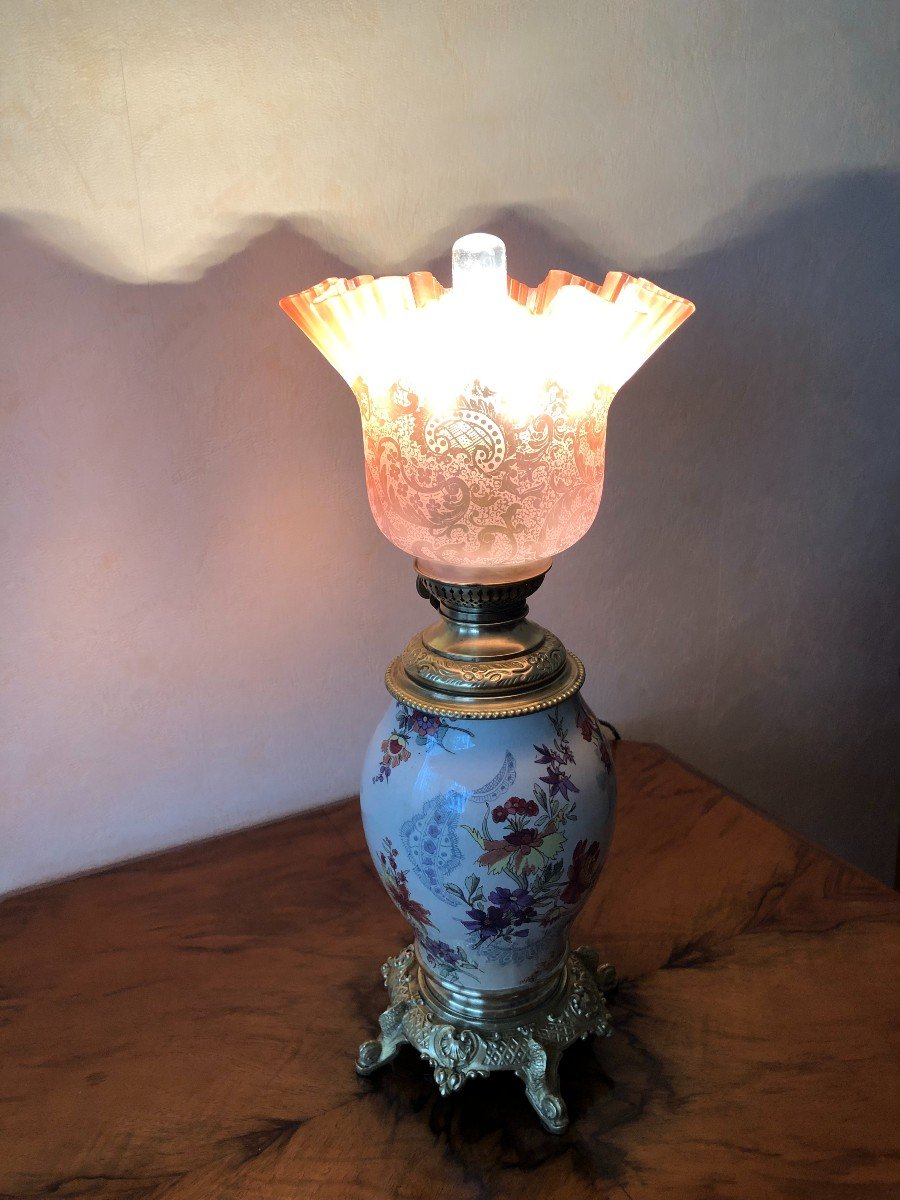 Sarreguemines Oil Lamp-photo-1