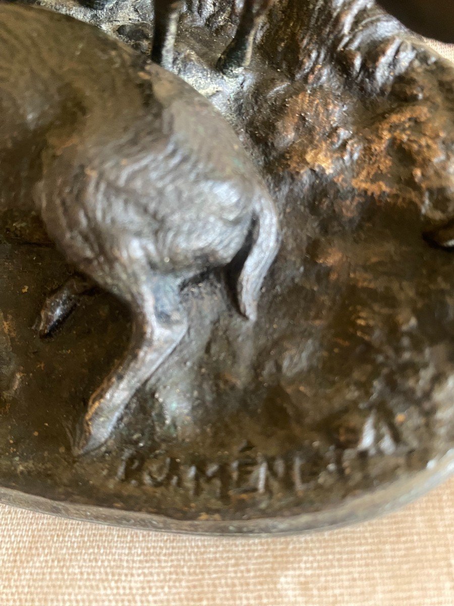 Animal Bronze Signed "mêne"-photo-1