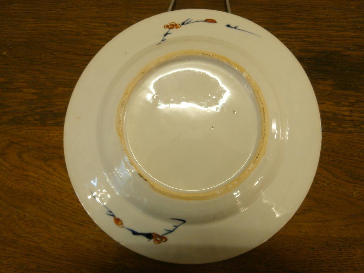 Assiette En Porcelaine De Chine, 18ème.-photo-1