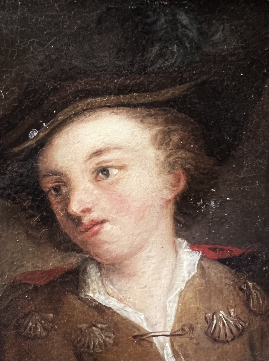 Entourage Of Alexis Grimou (1678-1733) Portrait Of A Young Gentleman As A Pilgrim Of Saint James-photo-4