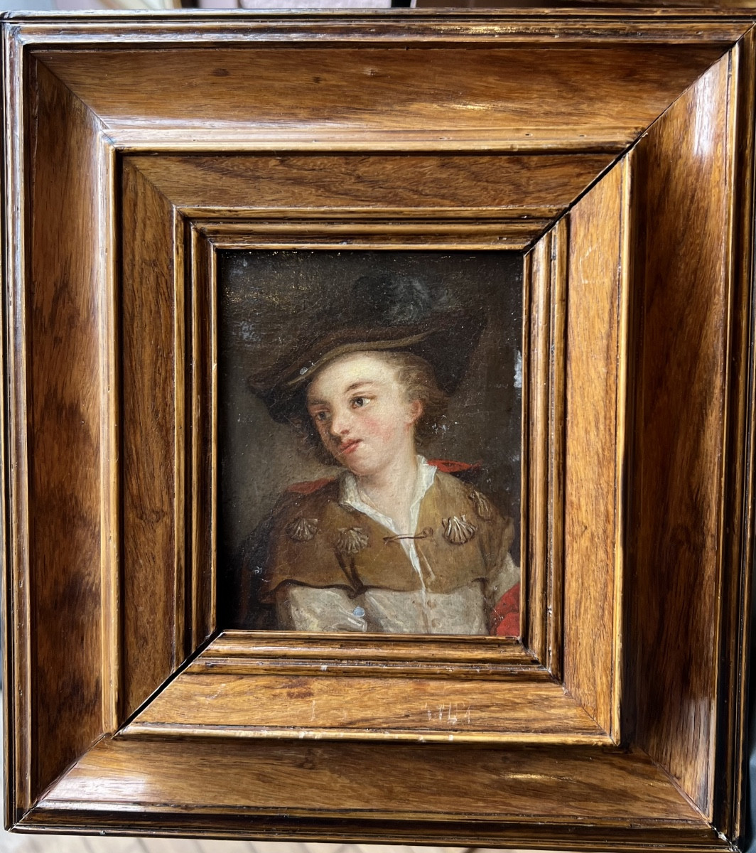 Entourage Of Alexis Grimou (1678-1733) Portrait Of A Young Gentleman As A Pilgrim Of Saint James