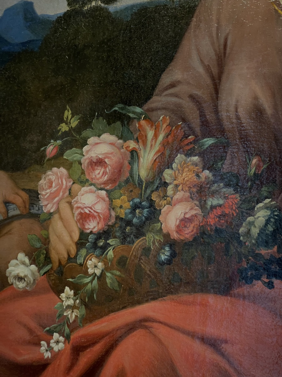 France début du XVIIIe siècle - Allégorie du Printemps-photo-3