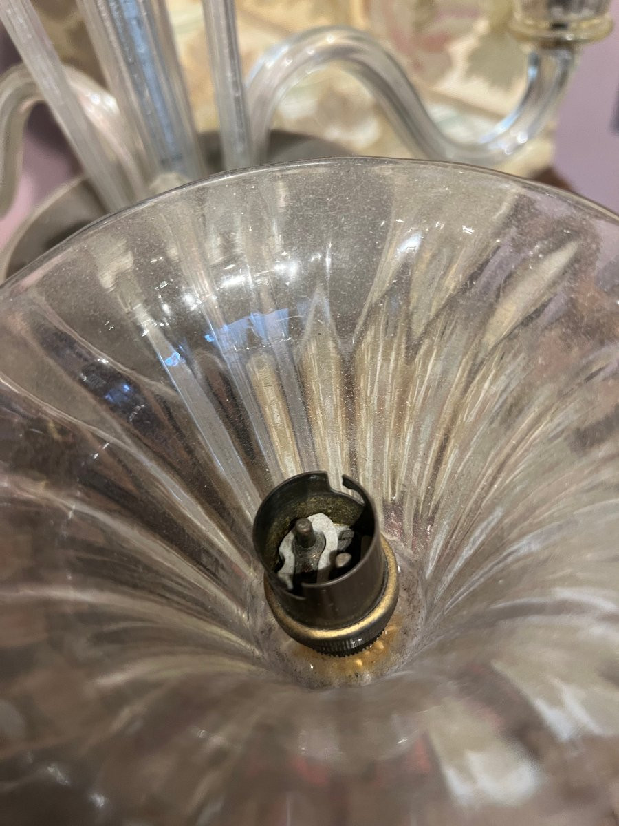 Elegant Murano Chandelier From The 1940s-photo-3