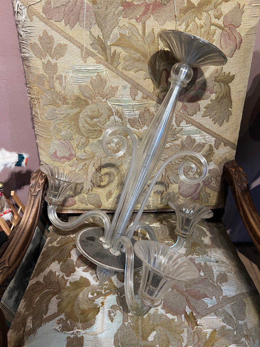 Elegant Murano Chandelier From The 1940s