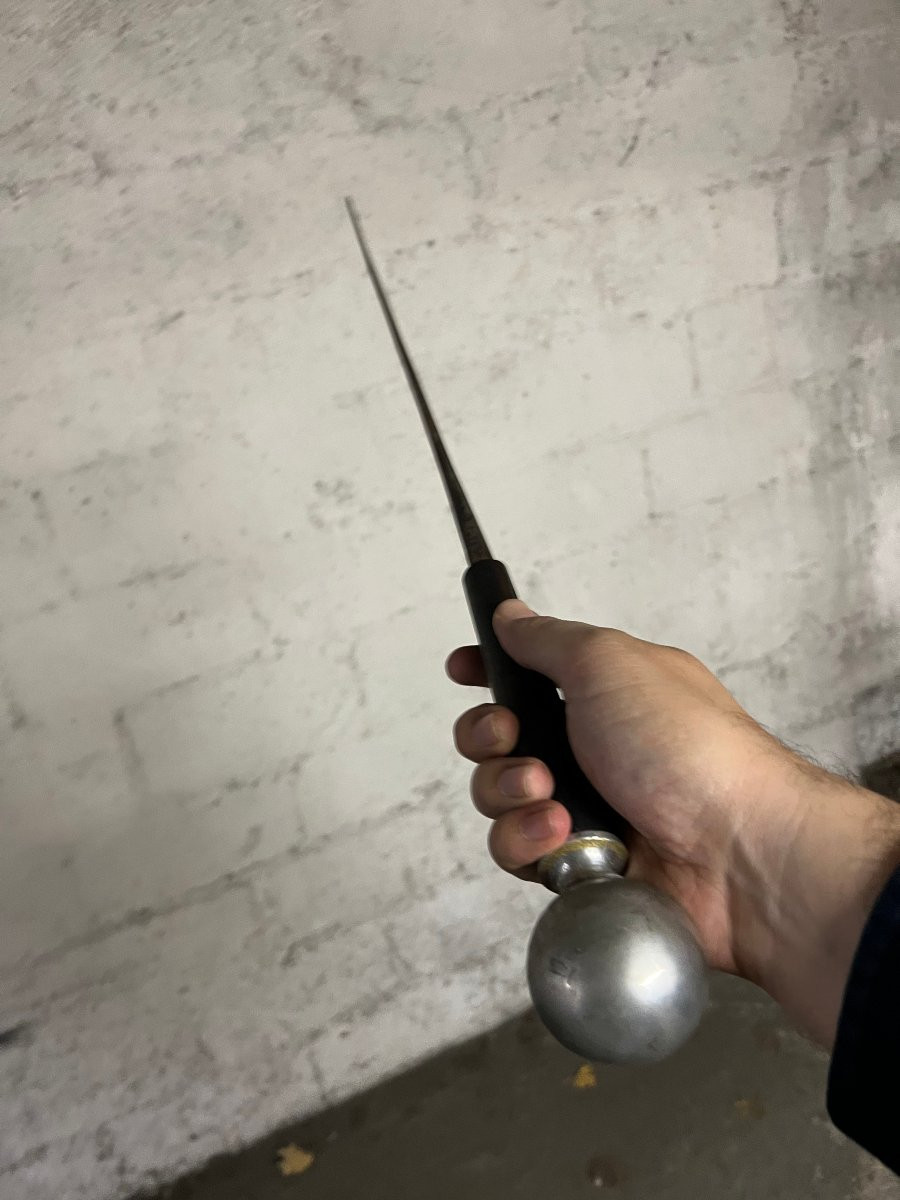 Canne de collection avec pommeau argenté-photo-4