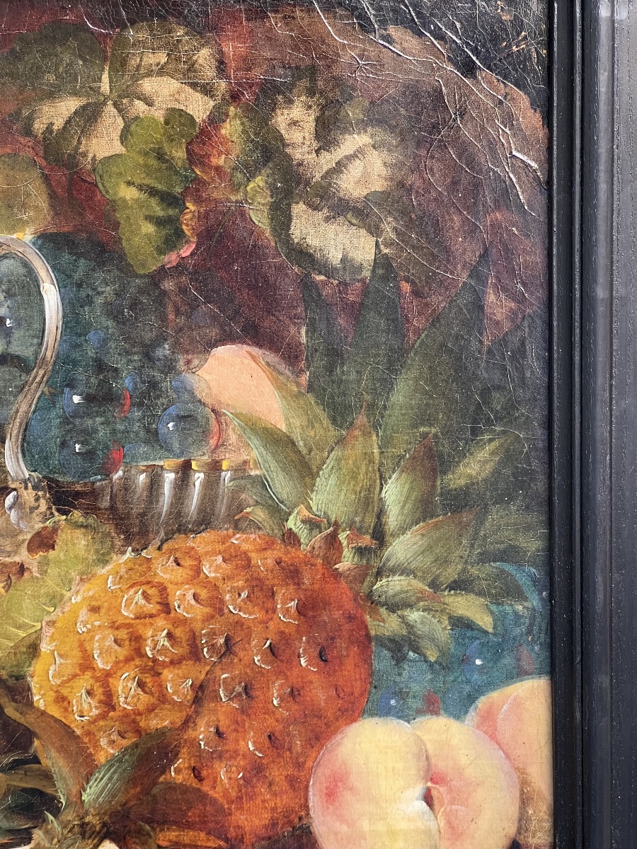 Still Life With Fruit - Signed, English School-photo-1