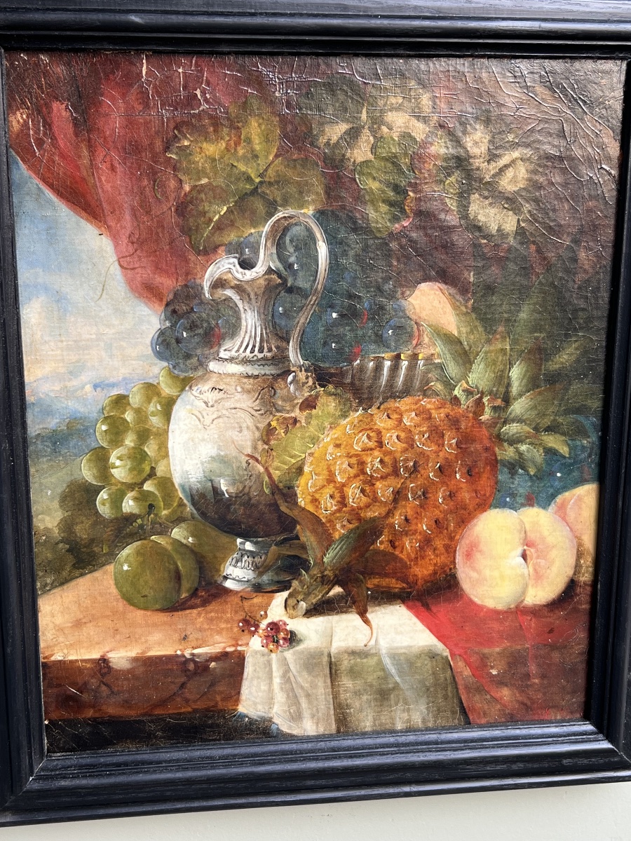 Still Life With Fruit - Signed, English School-photo-3
