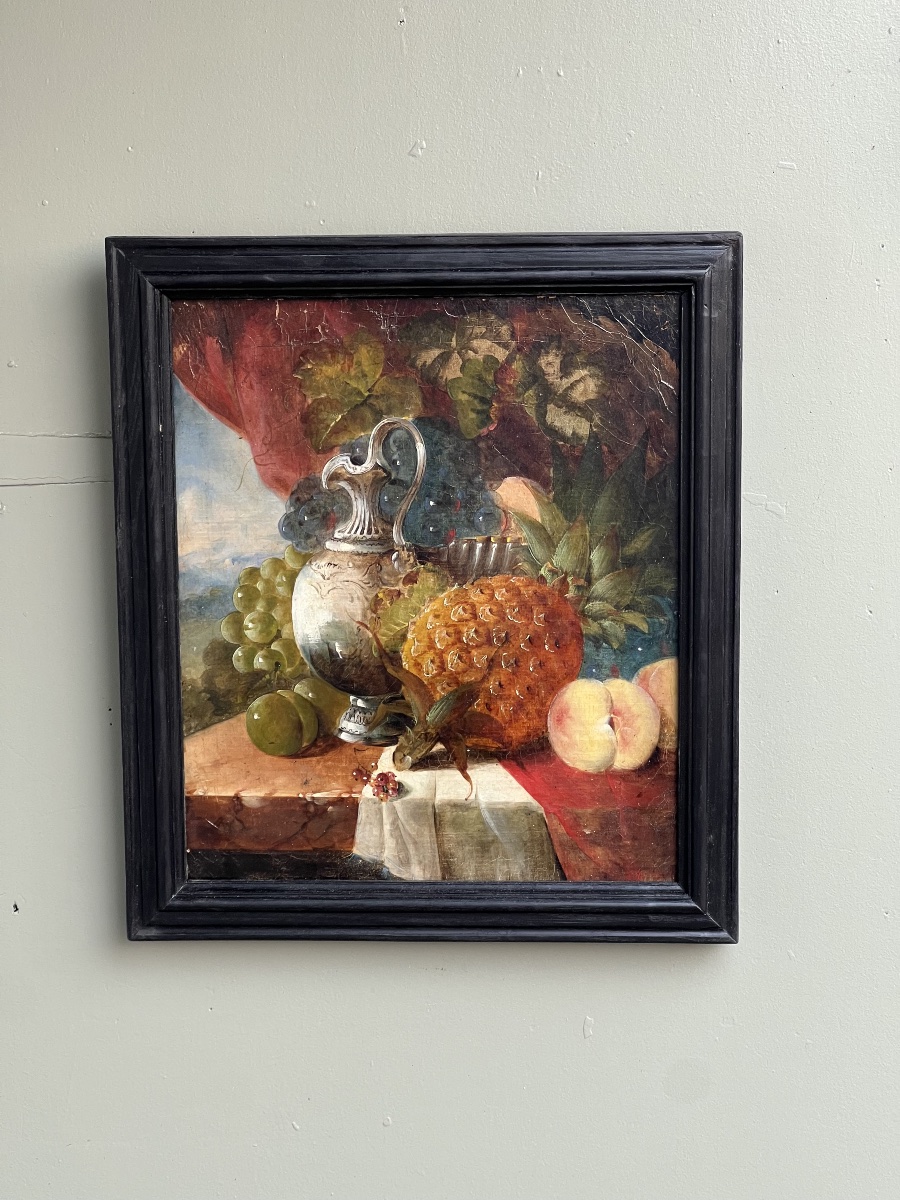 Still Life With Fruit - Signed, English School