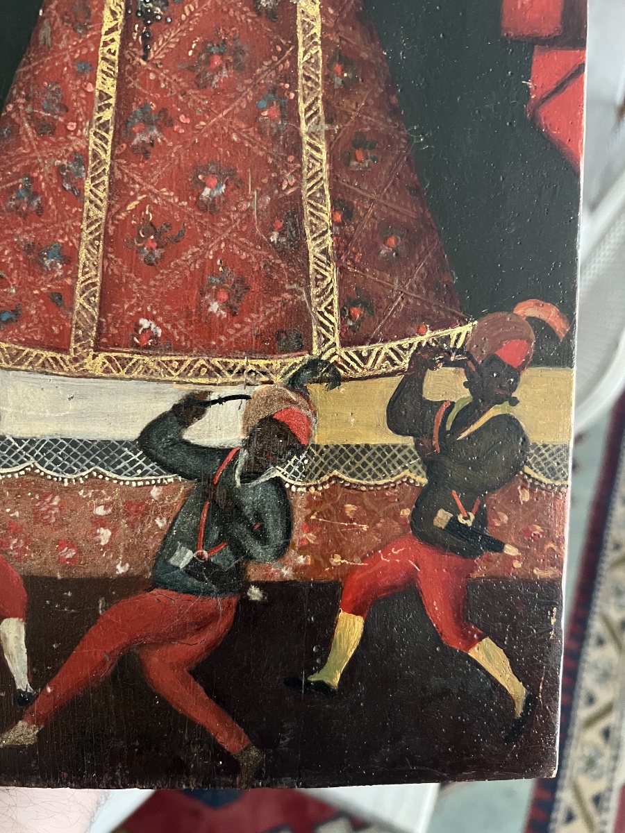 École de Cuzco, rare vierge à l’enfant, vierge cocharcas - 18eme siècle-photo-3