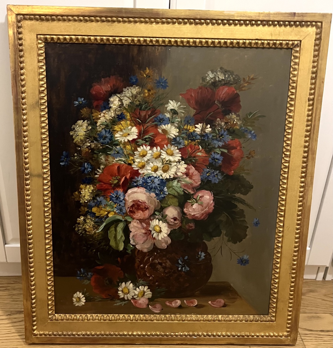 France, Circa 1880 - Still Life With A Bouquet Of Flowers -photo-3