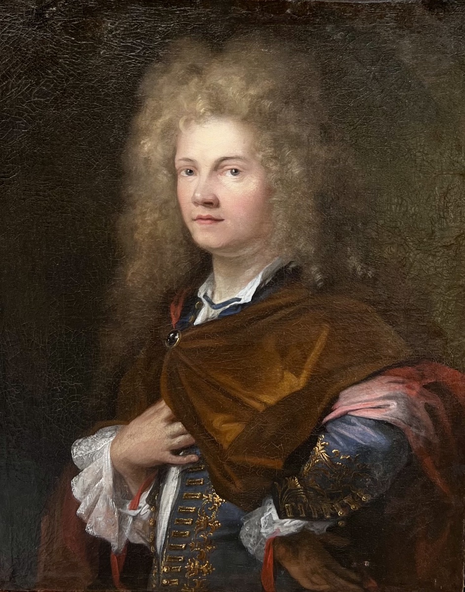 France début 18eme - Portrait d’homme de qualité -photo-3