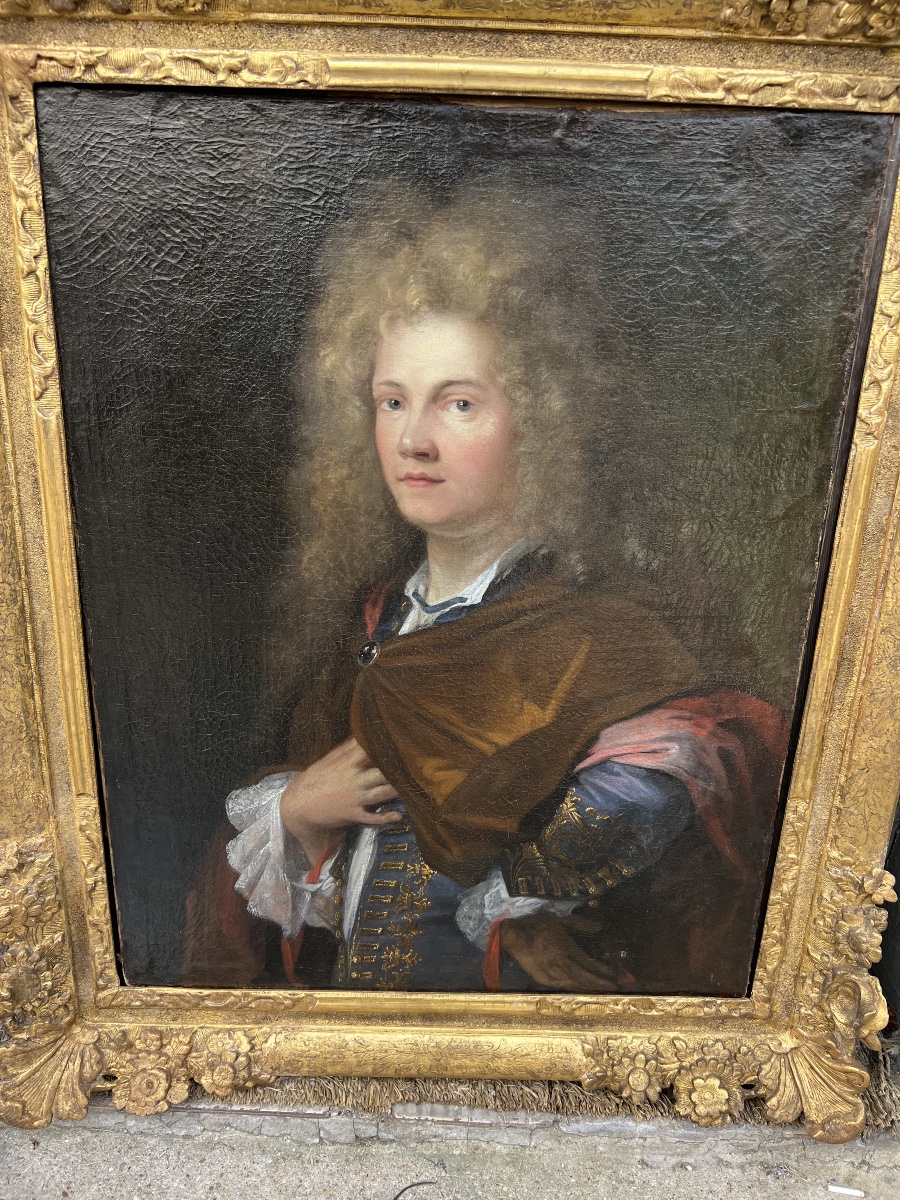 France début 18eme - Portrait d’homme de qualité -photo-4