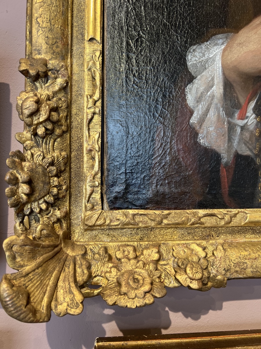 France début 18eme - Portrait d’homme de qualité -photo-3