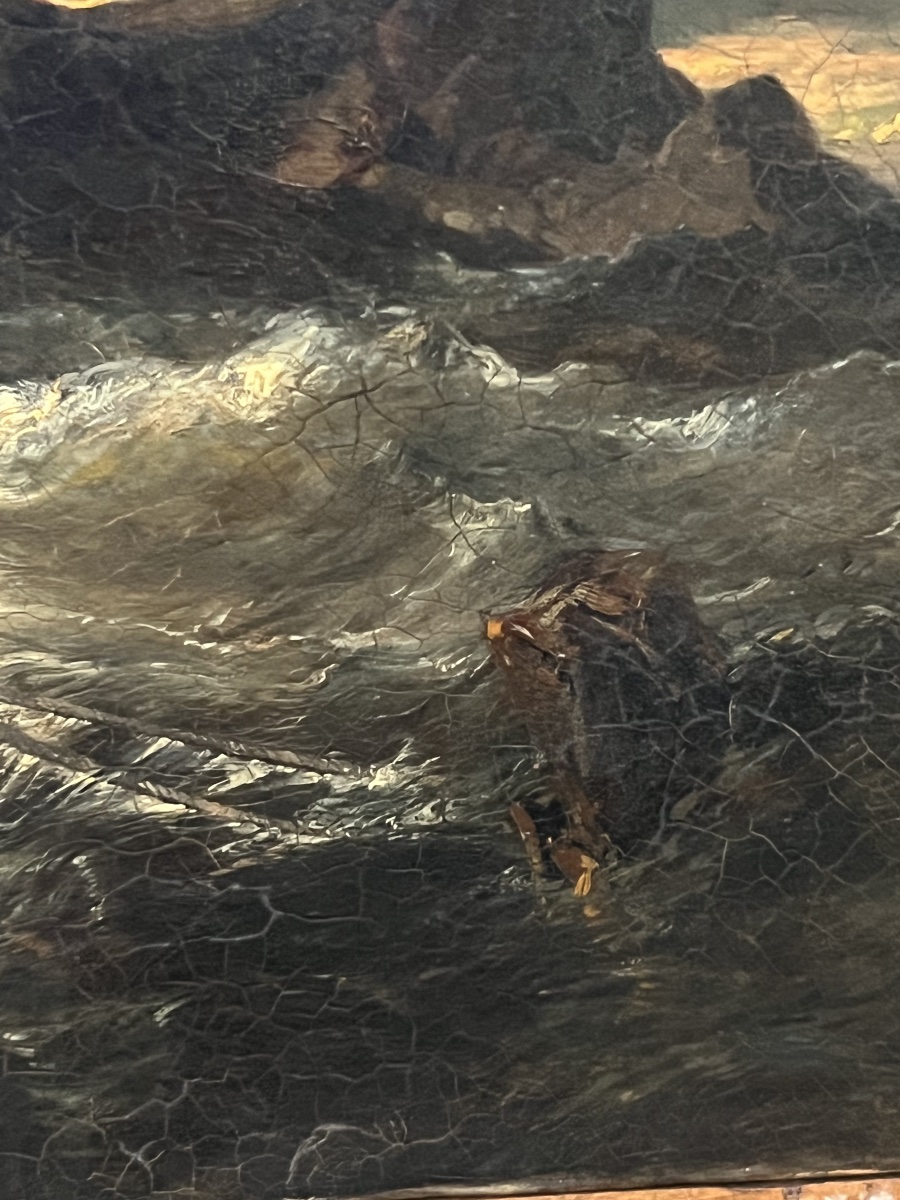 Eugène Isabey (1803–1886) — *crew In A Storm* — Signed And Dated 1839-photo-1