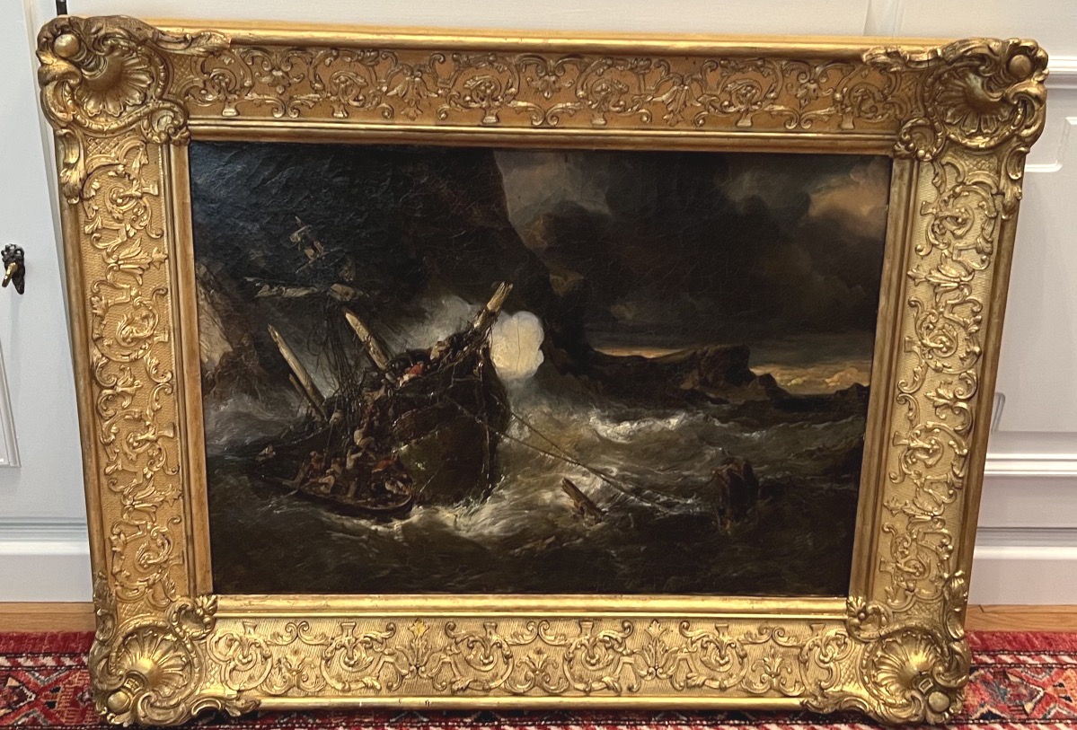 Eugène Isabey (1803–1886) — *crew In A Storm* — Signed And Dated 1839