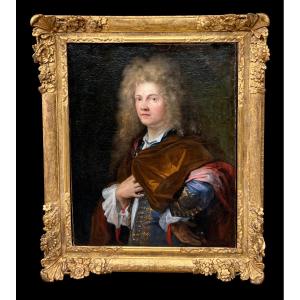 France début 18eme - Portrait d’homme de qualité