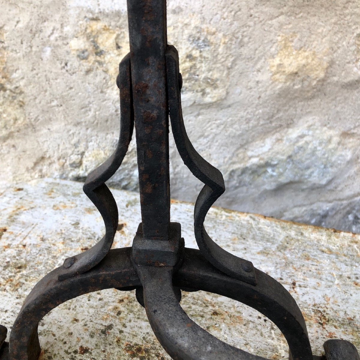 Chenets En Fer Forgé-photo-5