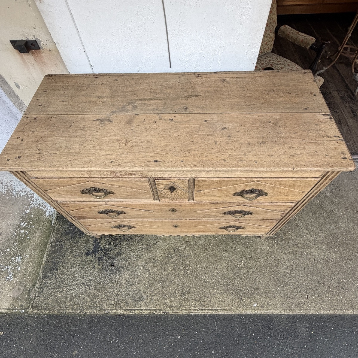 Oak Chest Of Drawers-photo-2