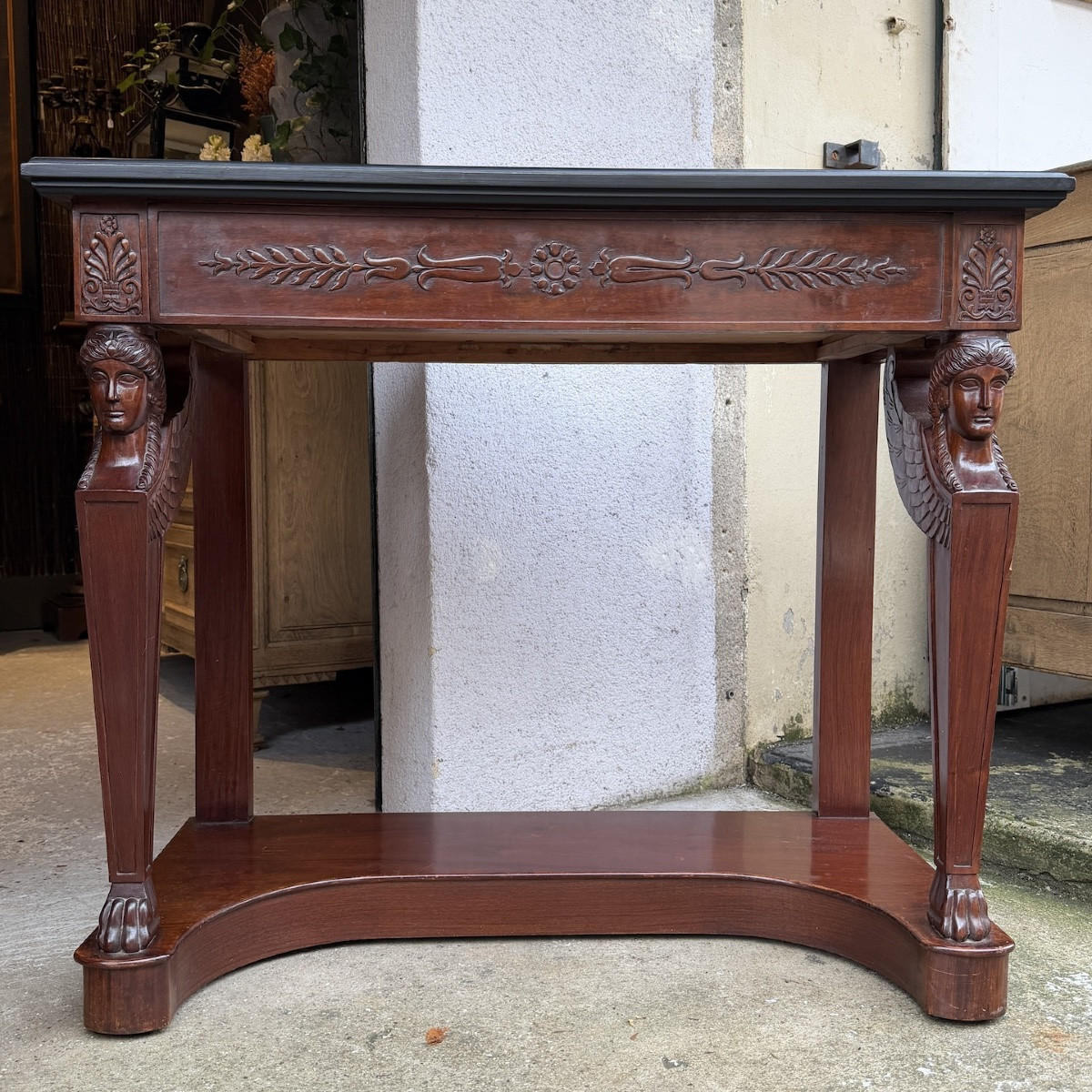 Pair Of Empire Style Console Tables-photo-3
